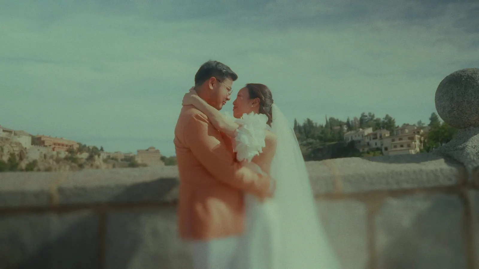 Danny and Jois at their destination wedding in Toledo
